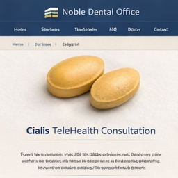 Cialis TeleHealth information banner