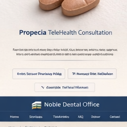 Propecia TeleHealth information banner