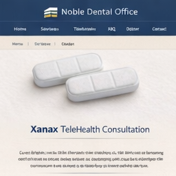 Xanax TeleHealth information banner